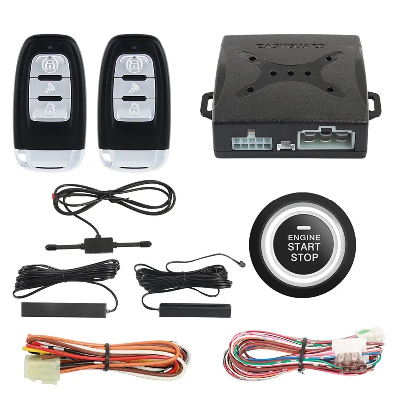 Easyguard Universal DC12V Remote Engine Start Stop Auto Passive Keyless Entry PKE Car Alarm