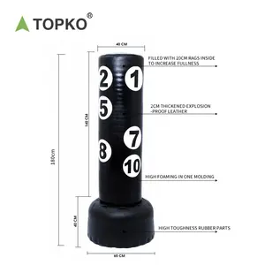 TOPKO 다기능 복싱 체육관 장비, 듀얼 펀칭볼이 있는 360 스피닝 바, 트레이닝 반응/속도/조정