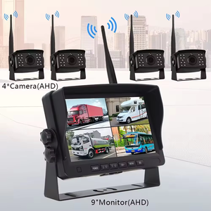 Sistema DVR AHD Inalámbrico de <span class=keywords><strong>7</strong></span>/9/10 Pulgadas, Cámara de Tablero Cuádruple Integrada de <span class=keywords><strong>360</strong></span>°, Pantalla OLED, Certificación ROHS, 720p, para Camiones y Remolques, 1 Año de Garantía - Product Image 4