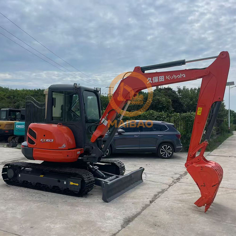 Б/у Kubota KX163, малая дешевая Kubota KX163, экскаватор лучшего качества в Японии, б/у, машина Kubota KX163 6,3 тонны