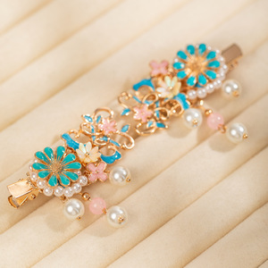 Accesorios para el cabello estilo Hanfu antiguo, estilo corte imperial, elegantes pinzas para el cabello con diseño cloisonné, pinzas para el cabello versátiles de estilo chino, clásicas. - Product Image 3