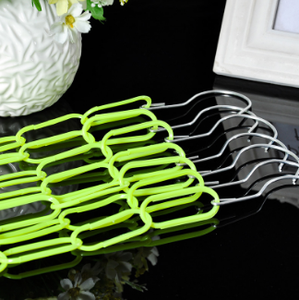 1.1m màu tùy chỉnh sọc móc áo móc quần áo nhựa treo chuỗi - Product Image 4