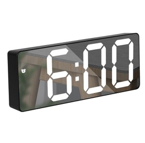 Bán Sỉ Đồng Hồ Báo Thức Kỹ Thuật Số Thông Minh Giá Rẻ Đồng Hồ <span class=keywords><strong>LED</strong></span> Mặt Gương Màn Hình Lớn Để Trang Điểm Trang Trí Nhà Đồng Hồ Để Bàn Gương - Product Image 5