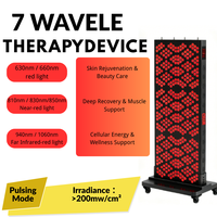Panneau de luminothérapie rouge de qualité commerciale GLPE, 4 canaux, gradation, dispositif LED haute puissance pour l'amélioration du sommeil et la thérapie bien-être