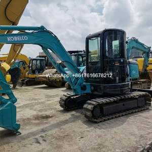 Excavatrice d'occasion Kobelco SK55 Mini pelle 5 tonnes Excavatrice sur chenilles à vendre - Product Image 6