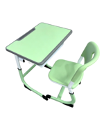 Table d'écolier moderne avec chaise réglable en hauteur, ensemble scolaire