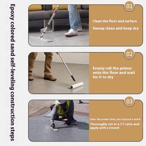 Indoor Household Epoxy <b>Sand</b> Self-Leveling Floor Paint Wear-Resistant Anti-Slip Resin Anti-Pressure Marble Paint for Cement Spray - Product Image 2