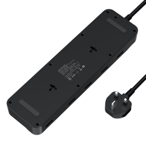 Nouvelle <span class=keywords><strong>multiprise</strong></span> UK 2M rallonge électrique 13a 4 prises d'extension avec 3 chargeur USB <span class=keywords><strong>et</strong></span> Type C 18W parasurtenseur - Product Image 5