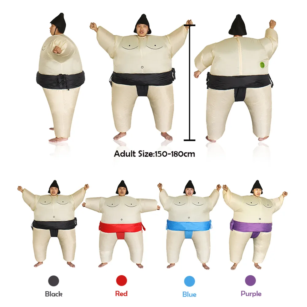 Saygo Customized Adult Size Low MOQ Waterproof Cloth Inflatable Sumo Mascot Suit For Carnival
