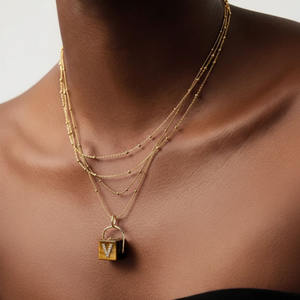 Grosir indah perhiasan kecil liontin batu alam tatahan buatan tangan DIY kalung mode berlian awal liontin jimat - Product Image 6