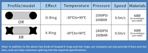 Joint d'étanchéité en caoutchouc personnalisé pour osmose inverse, type X, joint d'extrémité, joint d'étanchéité X-ring, joint d'étanchéité <span class=keywords><strong>Quad</strong></span> Sealing Star Ring, joints O-ring - Product Image 6