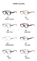 Monture de lunettes œil-de-chat chic en gros, en TR90 avec noyau métallique, anti-lumière bleue, pour verres de prescription