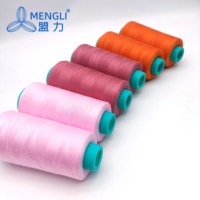 1000 renk yüzde 100 polyester dikiş ipliği 30s/2 40s/2 50/2 5000yds 100% polyester dikiş giyim için