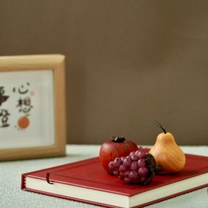 Décorations de fruits sculptées en bois, petits ornements pour la décoration de table à thé de bureau, cadeau artisanal de haute qualité - Product Image 4
