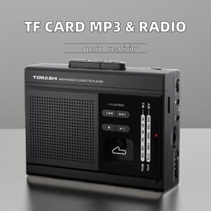 Chất lượng tốt nhất xách tay đài phát thanh Walkman Máy nghe nhạc hỗ trợ TF thẻ & MP3 AM FM Cassette ghi Kích thước đơn vị nhỏ - Product Image 2