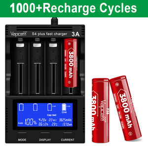 Grosir harga bagus Vapcell 18650 F38 <span class=keywords><strong>3</strong></span>.7V 3800mAh 10A 18650 baterai 18650 isi ulang Li-ion untuk Senter - Product Image 4