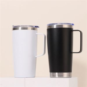 Taza de Café de 20 oz, Acero Inoxidable, Antiderrames, Tapa Deslizante, Apta para Portavasos de Auto, Aislada, Bajo MOQ, Venta al Por Mayor, ASM26 - Product Image 1