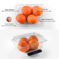 Framboises de qualité alimentaire personnalisées d'approvisionnement d'usine, récipient alimentaire de fraises 8 12 19oz boîte-cadeau en plastique de fruits