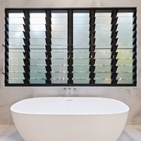 Volets de fenêtre de plantation intérieure personnalisés Nordi Persiennes modernes en alliage d'aluminium avec motif d'ouverture verticale créées en usine