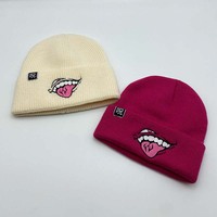 Gorros de Invierno Personalizados con Logotipo Bordado, Tejidos, con Puño, Cálidos y Suaves, de Acrílico, Venta al Por Mayor