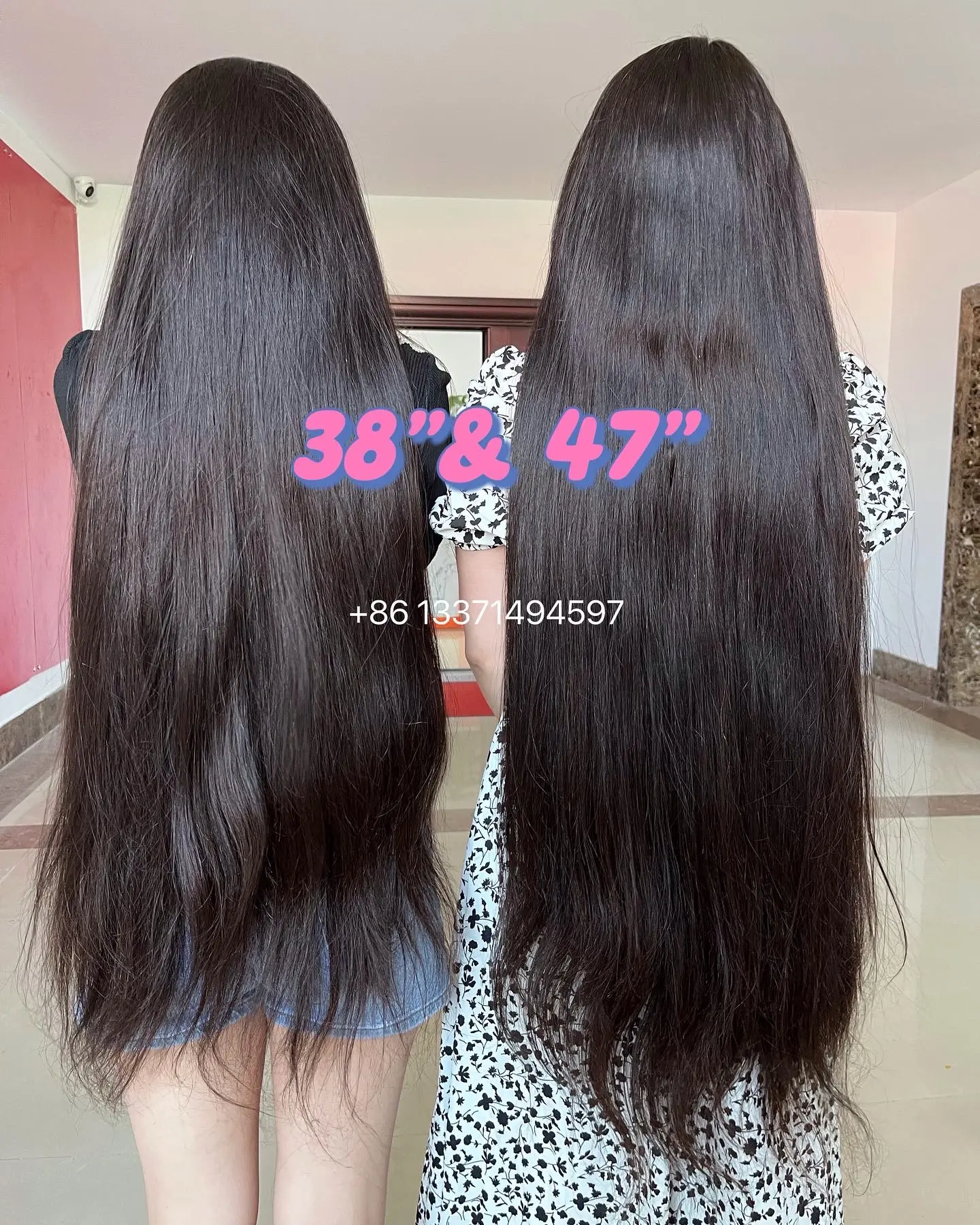 50inch pre-plucked Natural hair line Silky Straight Wig Vendor Closure Frontal lace Human Hair thick full Wig for black women