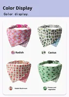 Collier bandana pour chien et chat tendance, fait à la main avec un tissu doux, mignon et confortable, adapté aux petits et moyens animaux de compagnie, OEM bienvenu