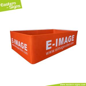 Bannière publicitaire de plafond rectangulaire en tissu et aluminium, portable et à montage rapide, pour salon professionnel - Product Image 2