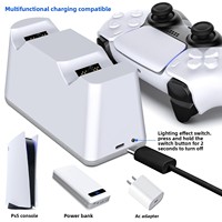 Support de charge rapide personnalisé avec éclairage RGB, port Type-C, pour manette PS5 PRO, station de charge double