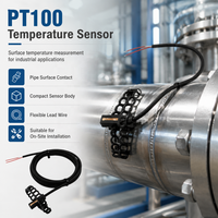 Sensor de Temperatura GAIMC PT100, Sonda de Acero Inoxidable con Inserción/Abrazadera para Tuberías, para HVAC, Calderas, Petroquímica