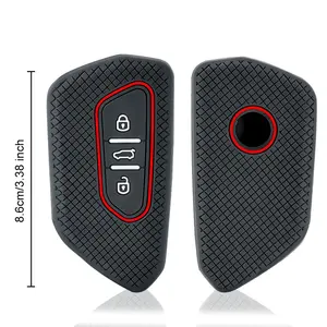 Cover per Chiave Auto FOB per VW Volkswagen/Golf 8 MK8 ID.3 ID.4/<span class=keywords><strong>Cupra</strong></span>/Skoda/Octavia A8/SEAT/Leon MK4 2020 2021/<span class=keywords><strong>Formentor</strong></span>/Tarraco - Product Image 6