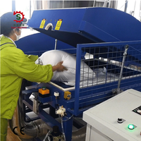 Machine de remplissage sous vide entièrement automatique Sojet pour fibres de polyester, kapok et coton, pour le remplissage d'oreillers, capacité de 200 à 240 pièces/heure, certifiée CE