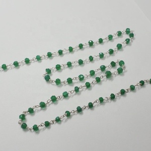 Cadena de cuentas de ónix Natural para joyería, joyería en línea, fabricante indio, a precio de fábrica - Product Image 4