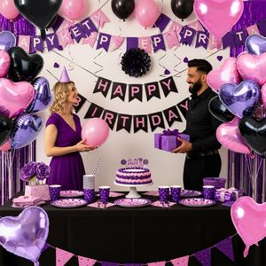Globo de Mylar en Forma de Corazón Colorido de 18 Pulgadas para Decoraciones de Fiesta de Cumpleaños y Día de San Valentín - Product Image 2