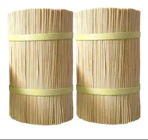 Tongkat bambu mentah gahbatti alami India stik dupa bambu untuk membuat agrbatti 8 inci 1.3mm