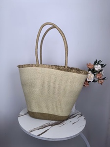 Tùy chỉnh công suất lớn Casual Tote thiết kế thời trang Crochet túi làm bằng sợi polyester mở đóng cửa loại - Product Image 3