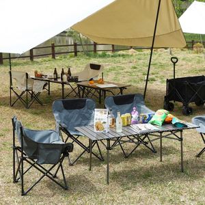 Silla Plegable Portátil Ultraligera de Alta Calidad con Logotipo Personalizado, Marco de Aluminio, para Campamento, Picnic y Pesca al Aire Libre - Product Image 5