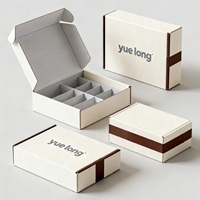 Boîtes en carton ondulé personnalisées imprimées en couleur double face en gros pour la solution d'emballage des chaussettes