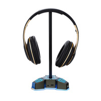 2023 nouveau support de casque avec 3.5mm AUX 2 Ports USB support de casque de jeu RGB