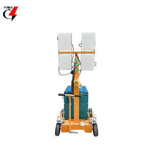 9 м гидравлическая высокая мачта наружная аварийная спасательная светодиодная Мобильная дизель-генераторная осветительная башня - Product Image 3