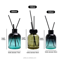 Diffuseur de parfum d'ambiance de haute qualité, aromathérapie, 120 ml, 150 ml, 200 ml, flacon rond avec bouchon en bois, emballage de luxe