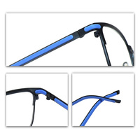 Nuevo Modelo 2025, Armazón de Lentes Deportivo Ligero de Acero Inoxidable con Patillas de Goma, Lentes Ópticas Coloridas Unisex