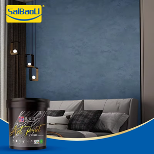 Vente chaude Velours Effet Art Peinture Décoration Intérieure Velours Peinture Murale Métallique Paillettes Peinture Murale Intérieure - Product Image 4