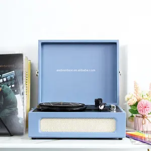 Platine dent Bleue Haut-Parleur Gramophone Cassette <span class=keywords><strong>Enregistreur</strong></span> <span class=keywords><strong>Lecteur</strong></span> Disque <span class=keywords><strong>Vinyle</strong></span> Platine <span class=keywords><strong>Vinyle</strong></span> - Product Image 3