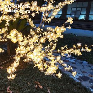 Fondo de cerezo en flor, iluminación de boda, luz de decoración, ambiente, blanco cálido, H:200cm - Product Image 5