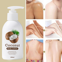 HCBR Soin quotidien personnalisé de la peau du corps Huile de coco hydratante Parfum Nourrissant Lotion hydratante pour femmes Utilisation nocturne Tous types de peau