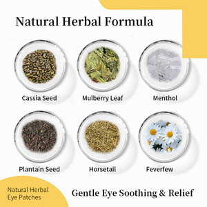 Patchs oculaires aux herbes <span class=keywords><strong>extra</strong></span>-larges, à porter avec les yeux ouverts, patch apaisant pour la fatigue oculaire et les yeux secs - Product Image 2