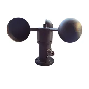 Anemometer Sensor Kecepatan Angin Tipe Tiga Cangkir Bahan Nilon untuk Menara Angin Crane