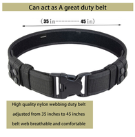 Ceinture tactique multifonctionnelle personnalisée, ceinture de sécurité de patrouille durable, ceinture tactique de taille