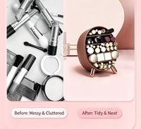 Organisateur de maquillage incliné le mieux noté pour gloss, rouges à lèvres, fards à paupières, poudres – Rangement cosmétique pour bureau, chambre, coiffeuse