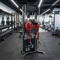 Peralatan Kebugaran Gym Multifungsi Pin Load Standing Arm Row Shoulder Chest Press Standing Multi Flight Machine